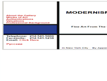Tablet Screenshot of modernismfinearts.com